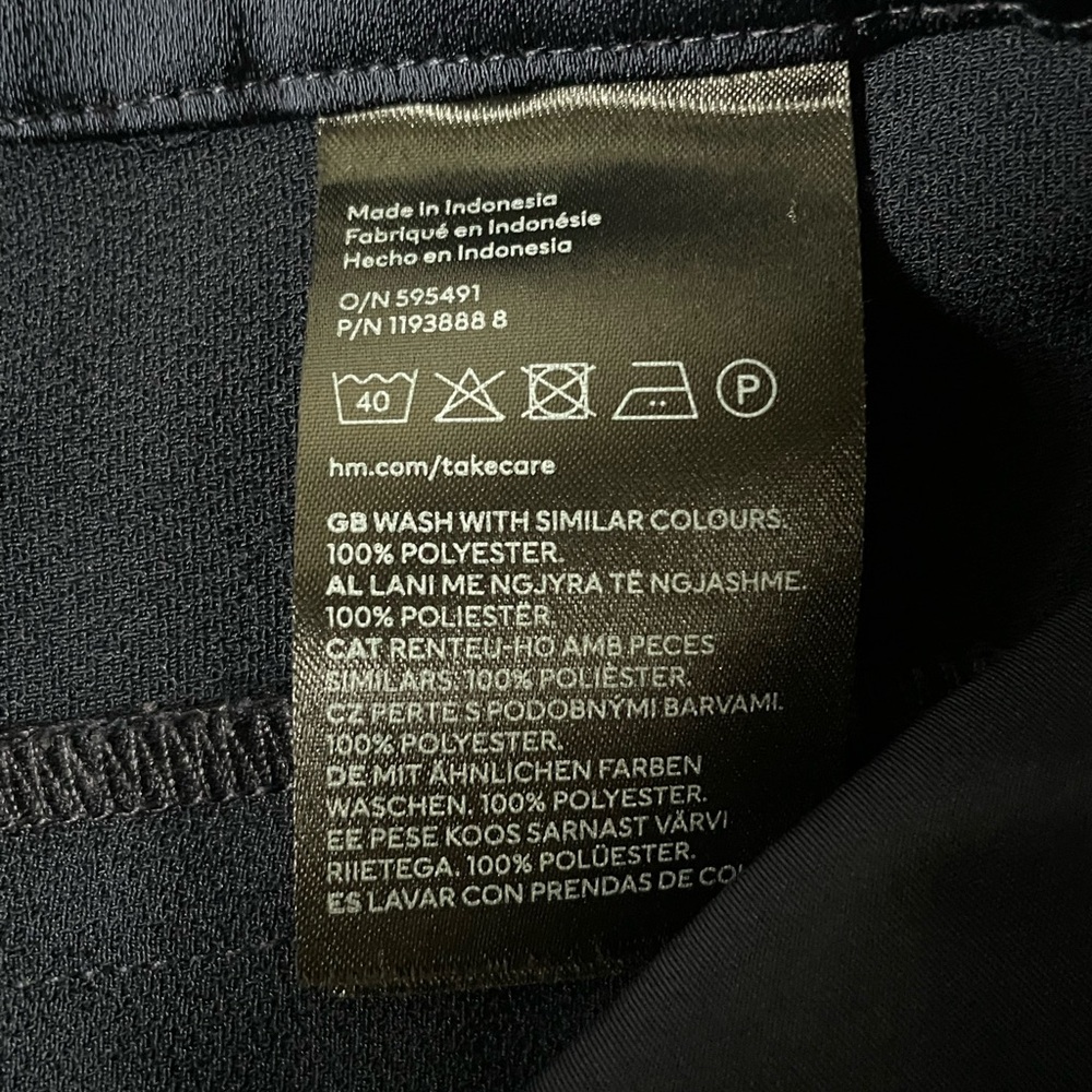 H&M WIDE-LEG SATIN PANTS - Picture 7 of 9